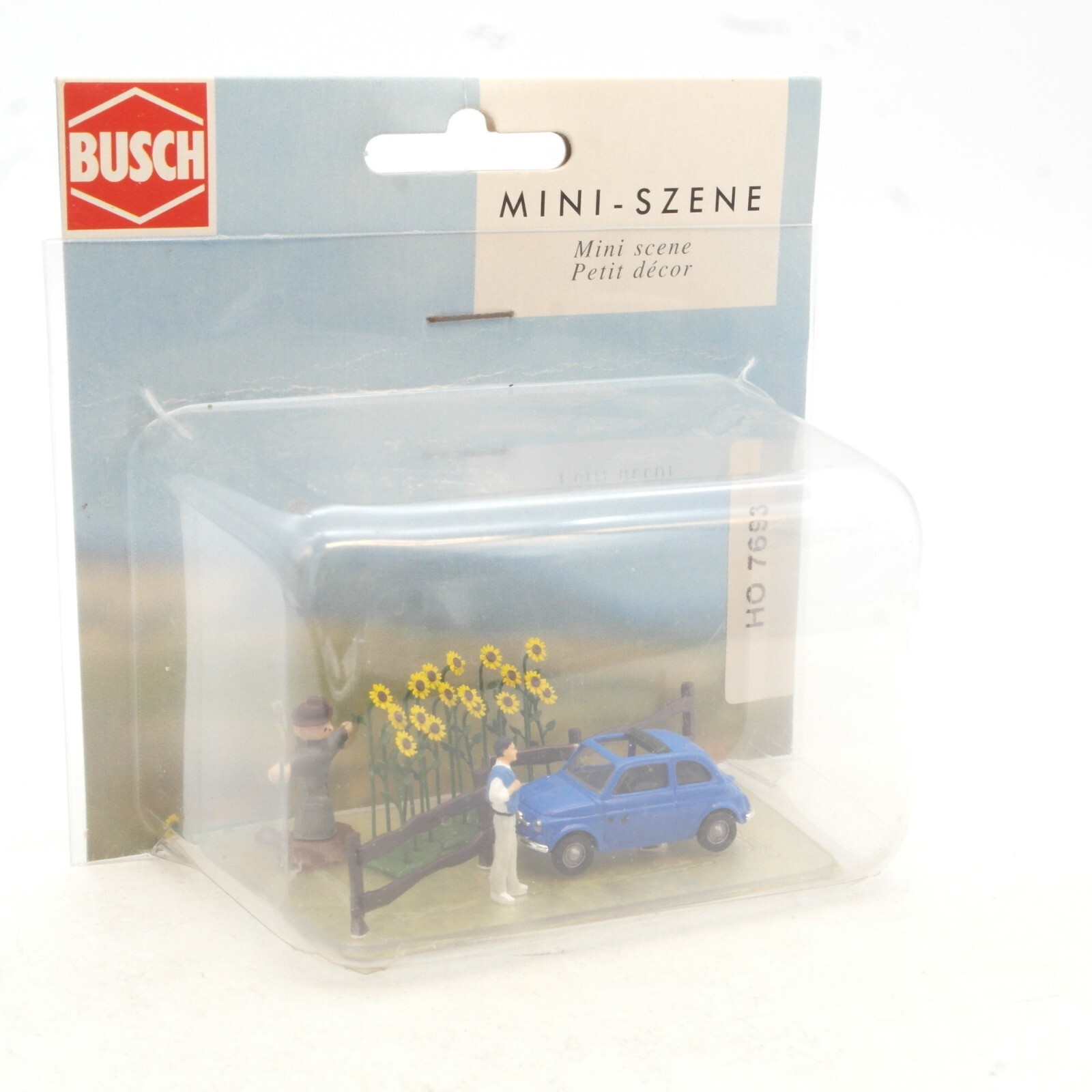 Busch H0 7693 Mini Szene PKW Vogelscheuche Zaun und Mann in OVP RG1174 – Bild 4