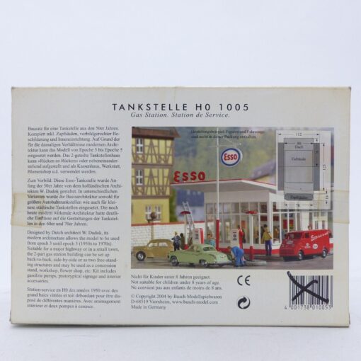 Busch H0 Bausatz 1005 Tankstelle Esso in OVP EX5380 – Bild 3