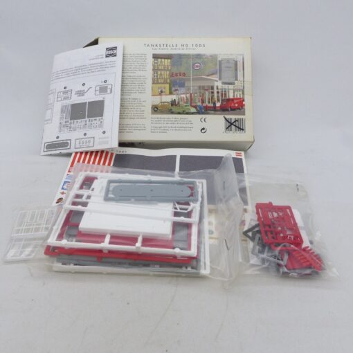 Busch H0 Bausatz 1005 Tankstelle Esso in OVP EX5380 – Bild 4