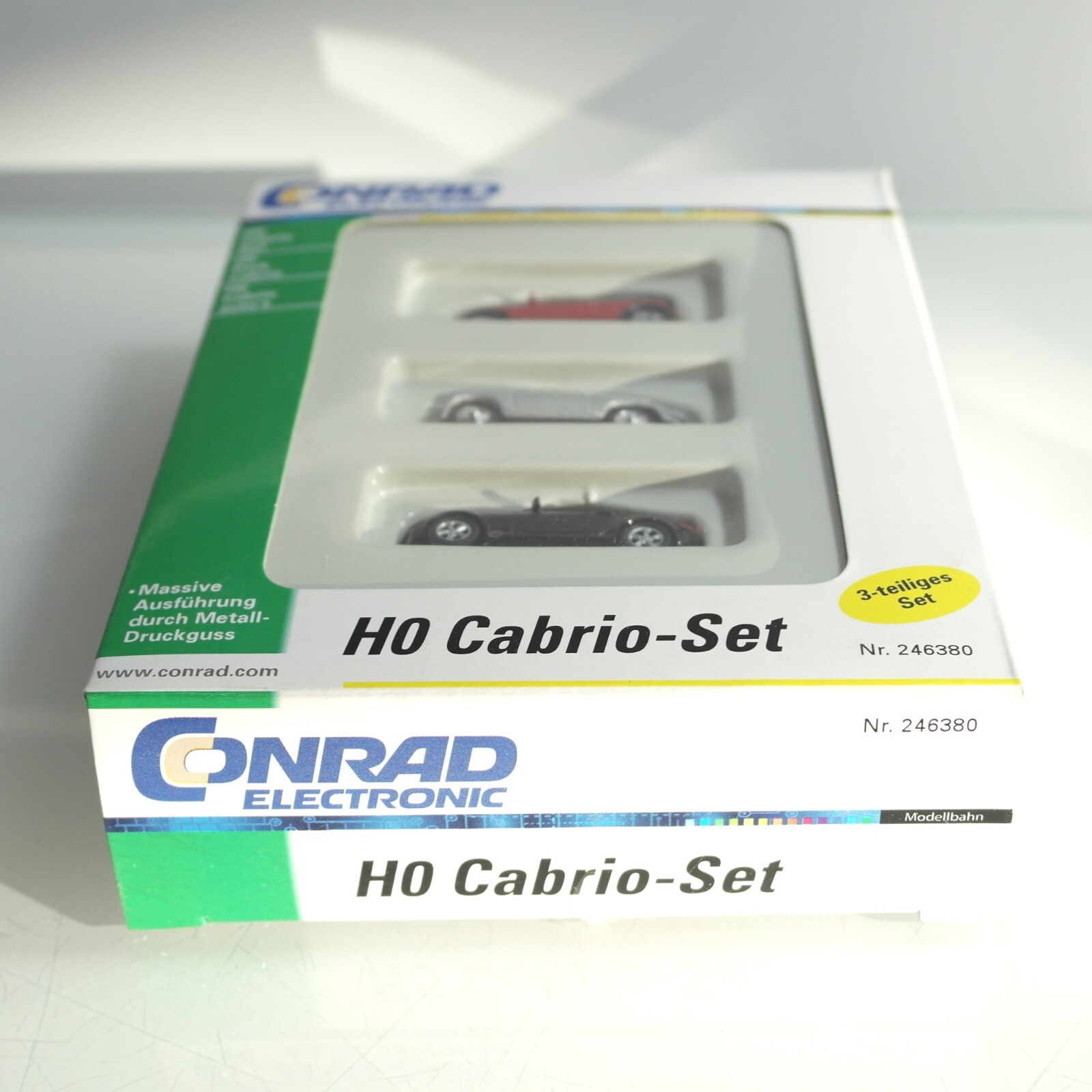 Conrad Electronic 1:87 246380 Cabrio-Set Metall Druckguss in OVP RF3691 – Bild 3