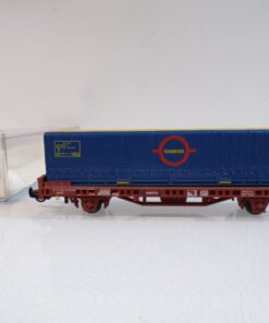 Electrotren H0 1441  Flachwagen mit LKW Pritsche der Transfesa in OVP BH2081
