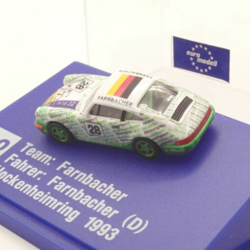 Euromodell 1:87 Porsche 911 Farnbacher #28 1993 in PC Box ER9501 – Bild 3