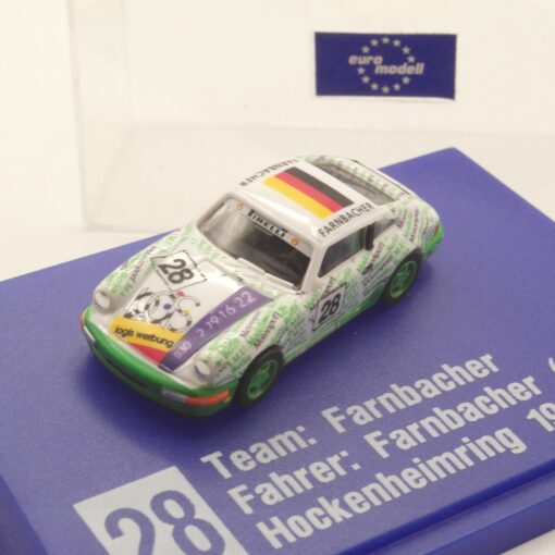 Euromodell 1:87 Porsche 911 Farnbacher #28 1993 in PC Box ER9501