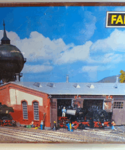 Faller H0 177 Ringlokschuppen 3-ständig Bausatz neuwertig s. Foto in OVP PK2386
