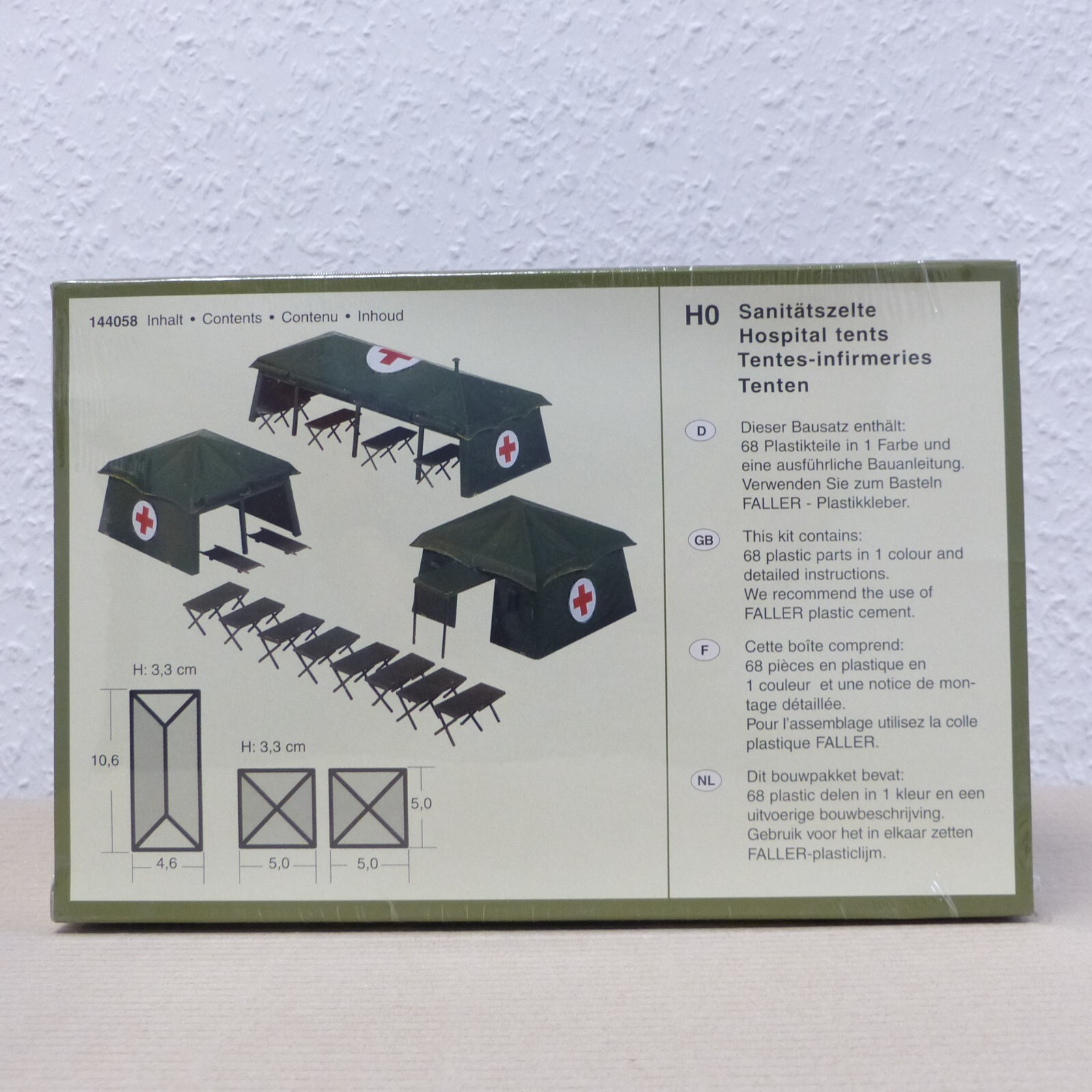 Faller H0 Bausatz 144058 Sanitätszelte in OVP EX3007 – Bild 3