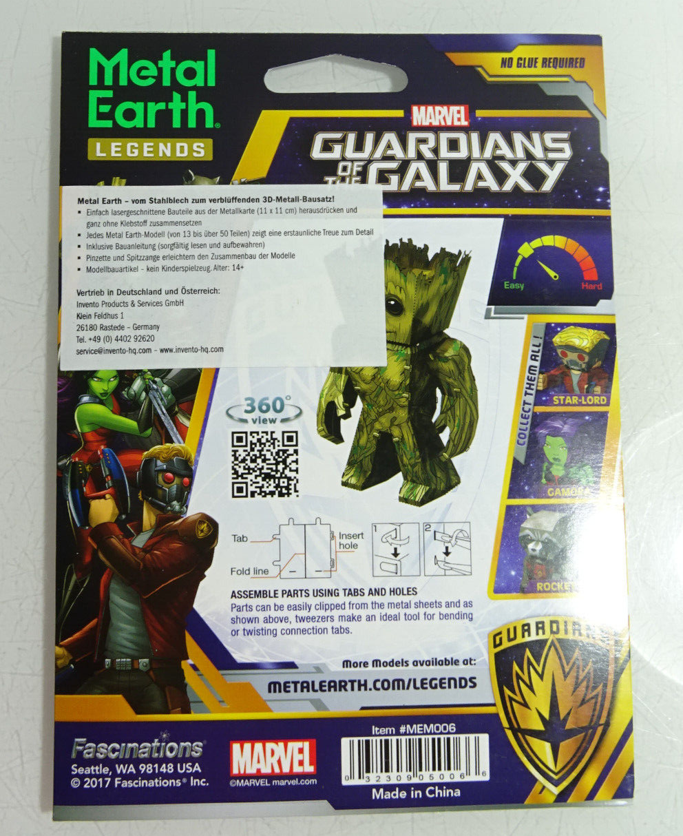 Fascinations Metal Earth Legends Bausatz 3 D Figur Groot in OVP AR8187 – Bild 3
