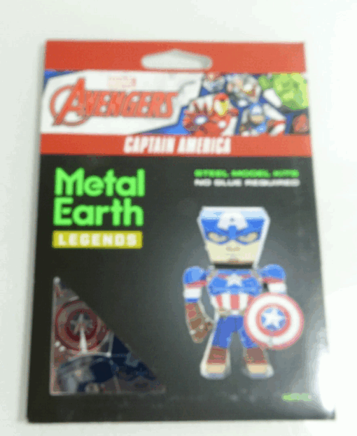 Fascinations Metall Earth Legends Bausatz 3 D Figur Capt. America in OVP AR8172 – Bild 3