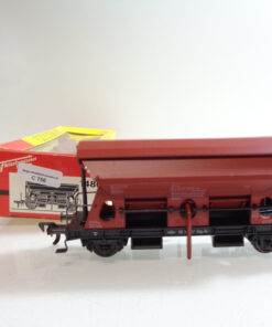 Fleischmann H0 1486 AC Schotterwagen mit Entladehebel der DB in OVP C756