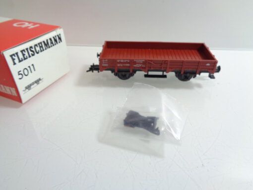 Fleischmann H0 5011 AC Niederbordwagen der DB in OVP AR5741