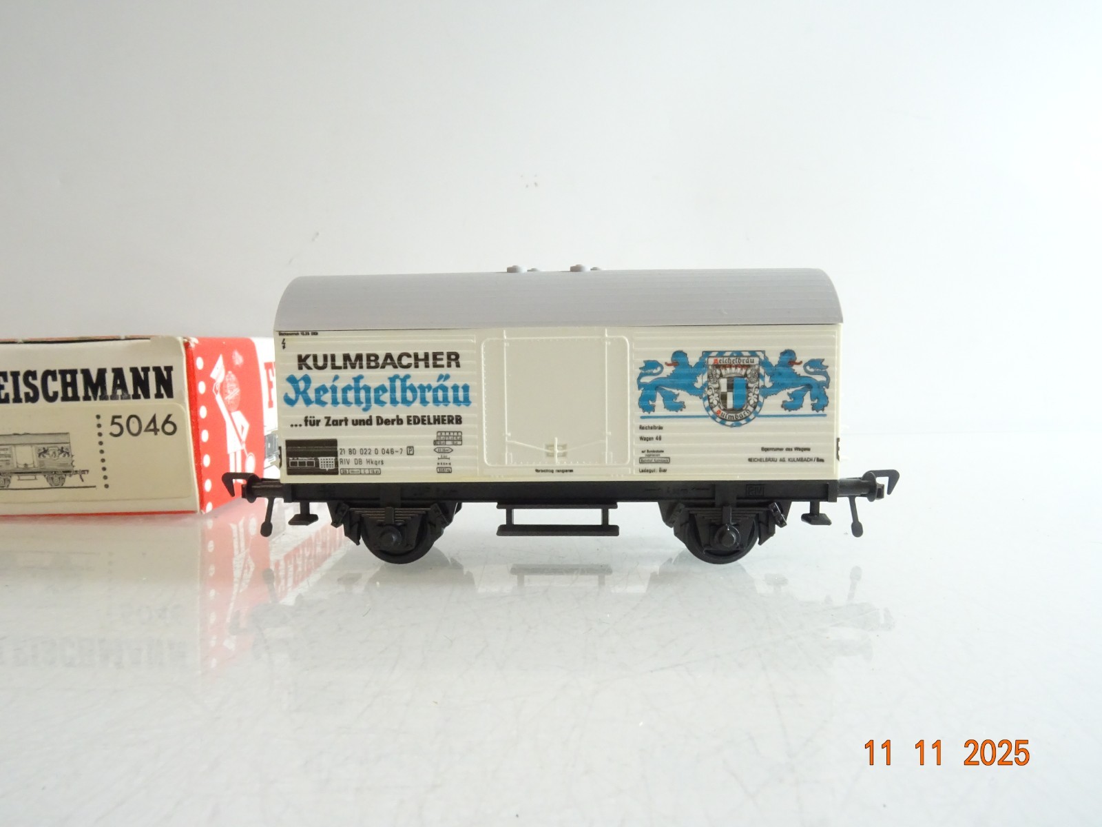 Fleischmann H0 5046 Kühlwagen Reichelbräu der DB in OVP BH1061 – Bild 3