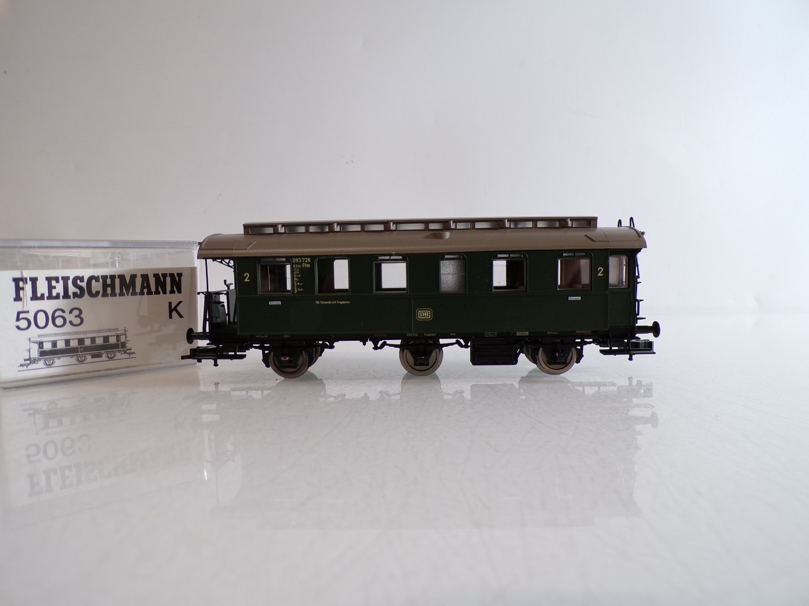 Fleischmann H0 5063 K Personenwagen 2. Kl. der DB in OVP BH1651 – Bild 3
