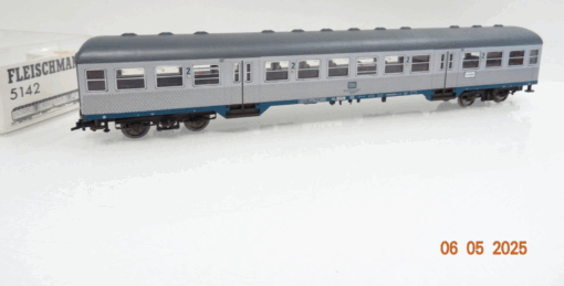 Fleischmann H0 5142 K Nahverkehrswagen Silberling 2.Kl. der DB in OVP JL499