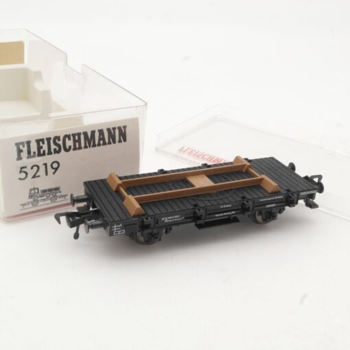 Fleischmann H0 5219 Flachwagen ohne LKW der DB in OVP RR1230 – Bild 3