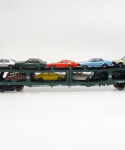 Fleischmann H0 5284 Autotransportwagen mit 10 PKW der DB in OVP RR1038