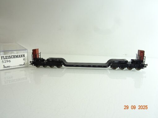 Fleischmann H0 5296 K Tiefladewagen der DR in OVP BH187