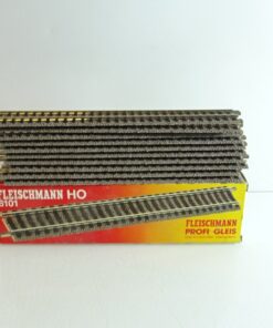 Fleischmann H0 6101 Gerades Gleis 10 Stück siehe Foto in OVP CK9748