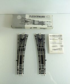 Fleischmann H0 6648 Weichenpaar siehe Foto in OVP PK2102