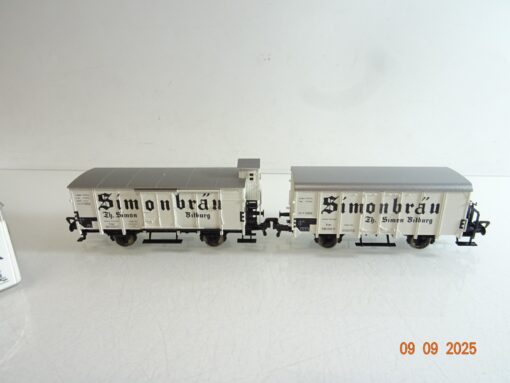 Fleischmann H0 80 5347K Set Kühlwagen Simobräu der DRG in OVP RR3507 – Bild 3