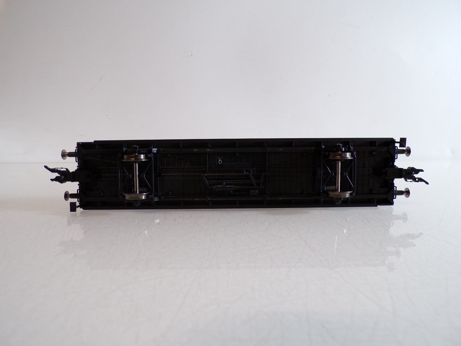 Fleischmann H0 K 523601 Flachwagen m. 2 Porsche Schlepper der DB in OVP BH1641 – Bild 4