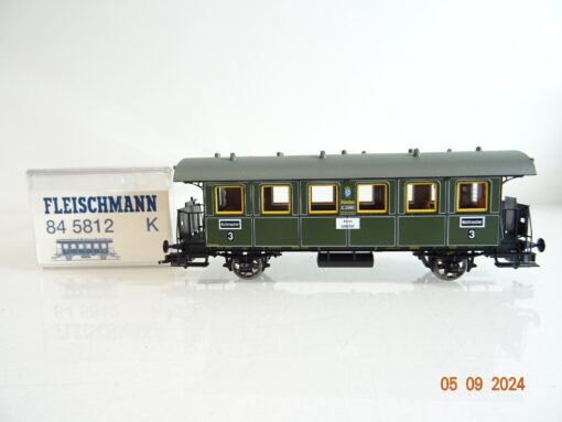 Fleischmann H0845812K Personenwagen 3.Kl. d. K.Bay.Sts.B neuwertig in OVP PR2545 – Bild 3