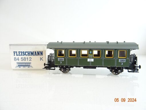 Fleischmann H0845812K Personenwagen 3.Kl. d. K.Bay.Sts.B neuwertig in OVP PR2545