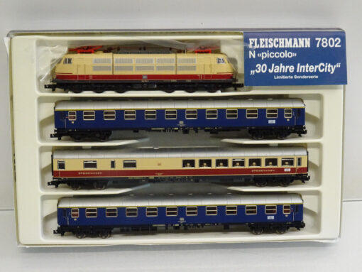 Fleischmann N 7802 Zug-Set 4tlg. 30 Jahre InterCity DB neuwertig in OVP LE4479