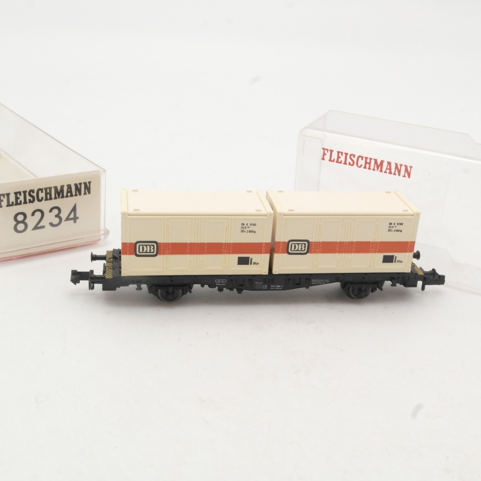 Fleischmann N 8234 Containerwagen der DB in OVP RR4928 – Bild 3