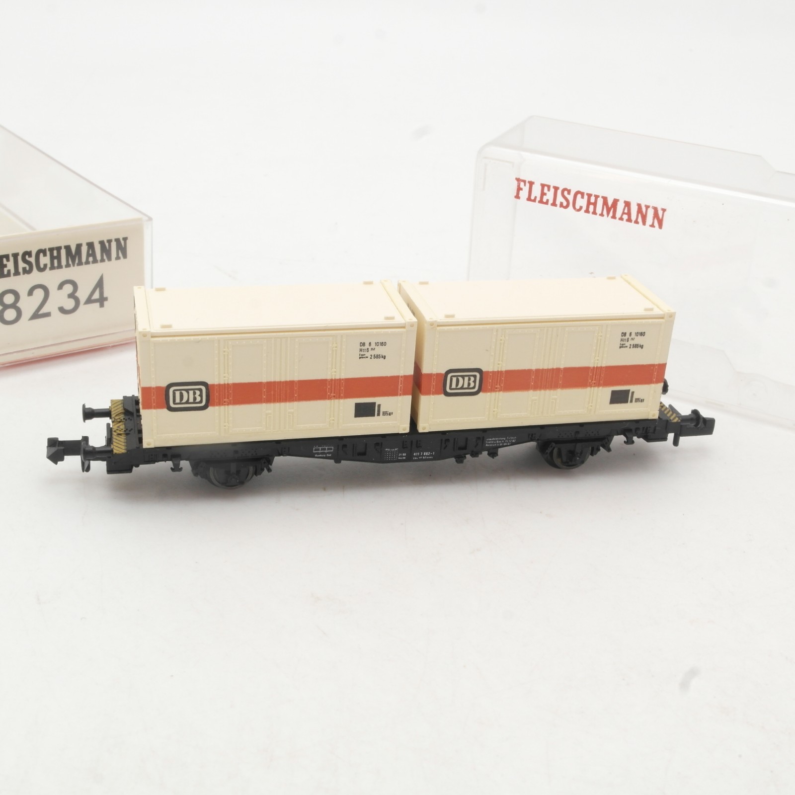 Fleischmann N 8234 Containerwagen der DB in OVP RR4928