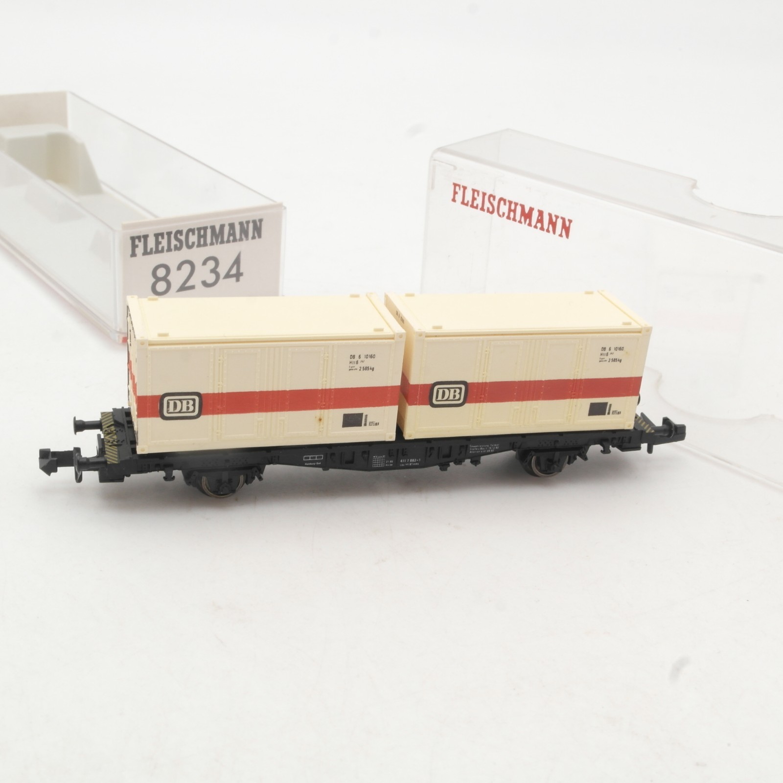 Fleischmann N 8234 Containerwagen der DB in OVP RR4934