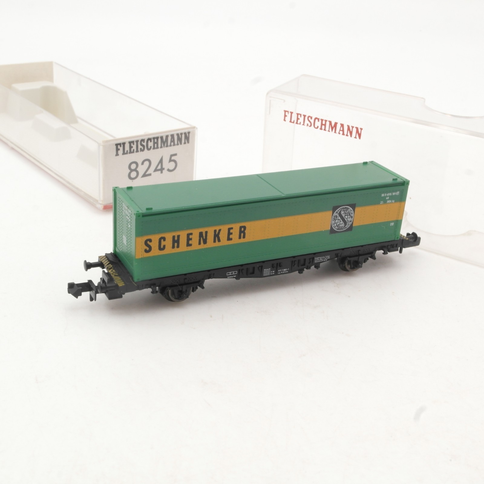 Fleischmann N 8245 Containerwagen Schenker in OVP RR4942 – Bild 3