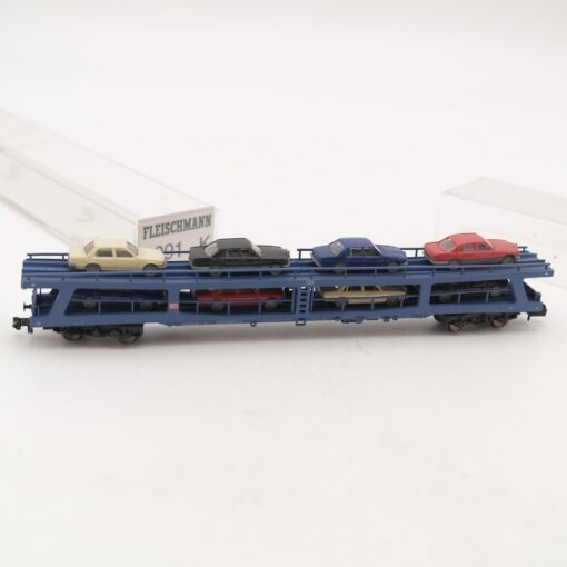 Fleischmann N 8291 K Autotransportwagen mit 8 PKW beladen der DB in OVP RR2432 – Bild 3