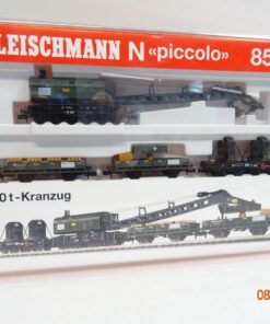 Fleischmann N 8599 K Kranzug-Set 4tlg. 90t der DB neuwertig in OVP JL552