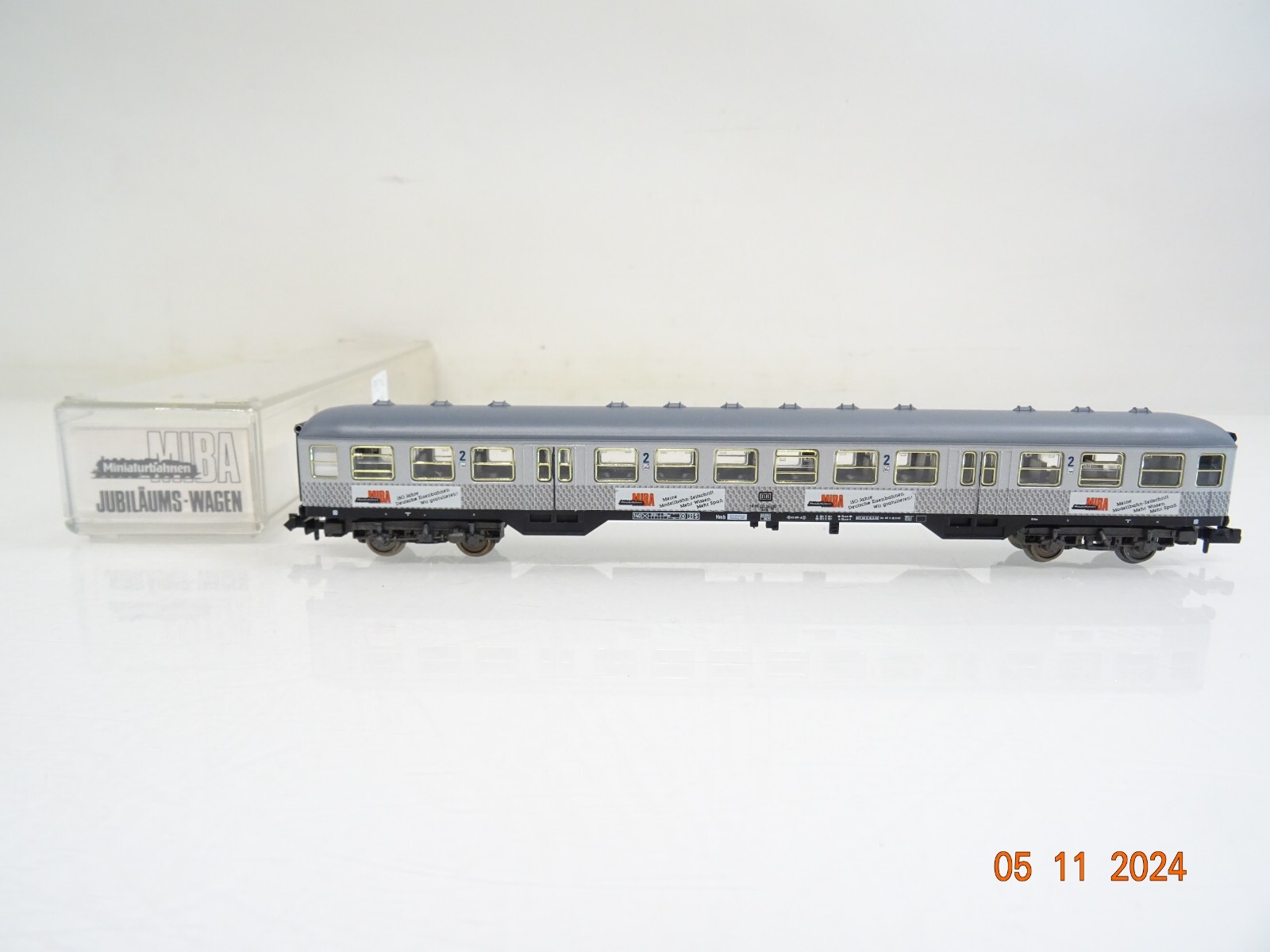 Fleischmann N 8614 Personenwagen 2. Kl. Jubiläumswagen der DB in OVP PR3679 – Bild 3