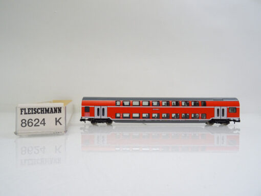 Fleischmann N 8624 K Doppelstockwagen 1. und 2. Klasse der DB in OVP CK921