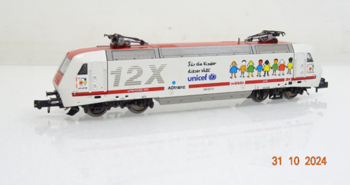 Fleischmann N 967312 E-Lok BR 128 001-5 Unicef in OVP LE6893 – Bild 3