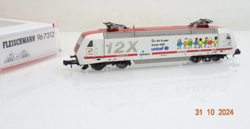 Fleischmann N 967312 E-Lok BR 128 001-5 Unicef in OVP LE6893