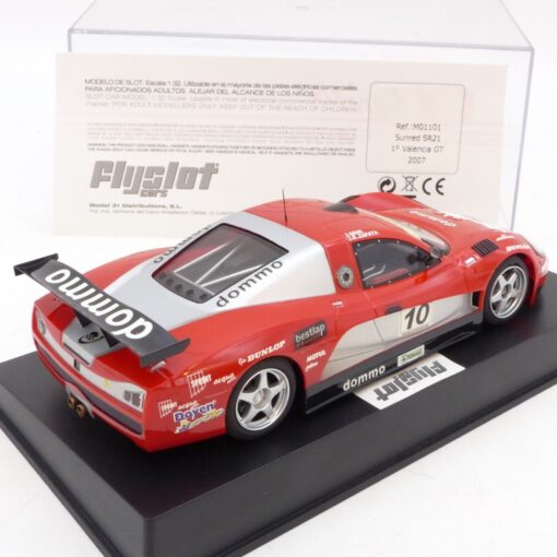 Flyslot Cars Ref.: M01101 Sunred SR21 1° Valencia GT 2007 #10, in PC-Box EB8902 – Bild 3