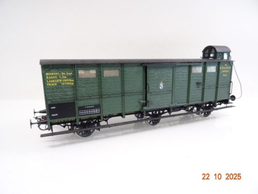 Friedl Spur 0 Messing Güterwagen 3achs. der K.Bay.Sts.B. in OVP JL3771 – Bild 5