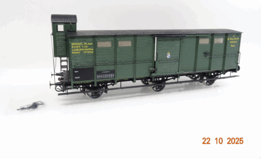 Friedl Spur 0 Messing Güterwagen 3achs. der K.Bay.Sts.B. in OVP JL3771