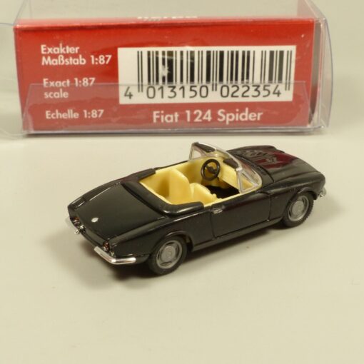 Herpa 1:87 022354 Fiat 124 Spider schwarz in OVP EX6036 – Bild 3