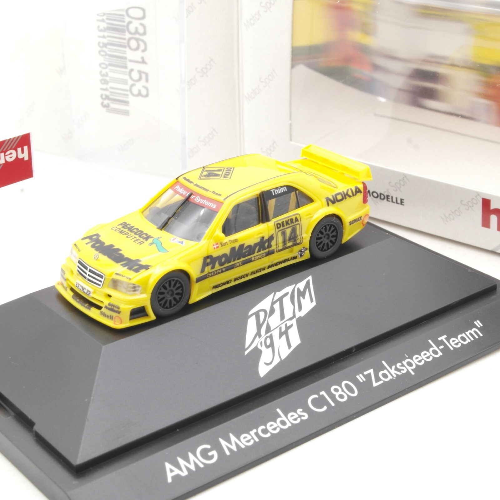 Herpa 1:87 036153 AMG Mercedes-Benz C180 #14 DTM 94 in OVP RA8257