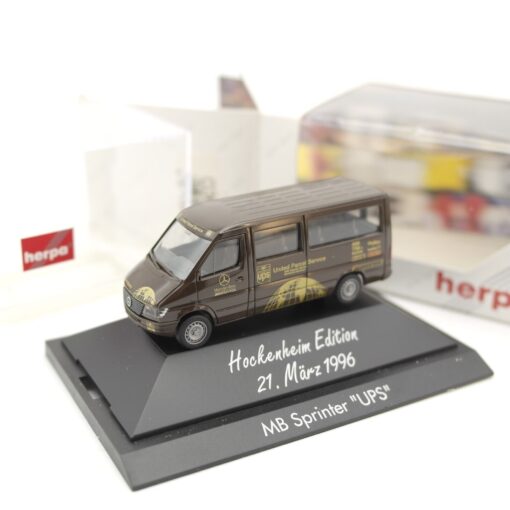Herpa 1:87 036757 Mercedes-Benz Sprinter UPS/Hockenheim Edition in OVP QR8607