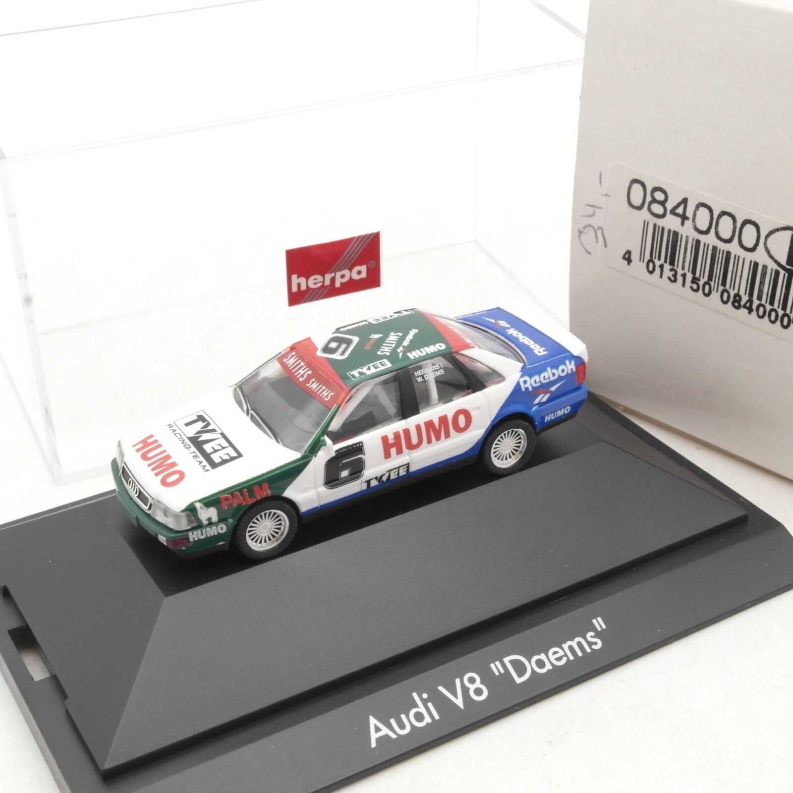 Herpa 1:87 084000 Audi V8 Daems #6 in OVP RA8385