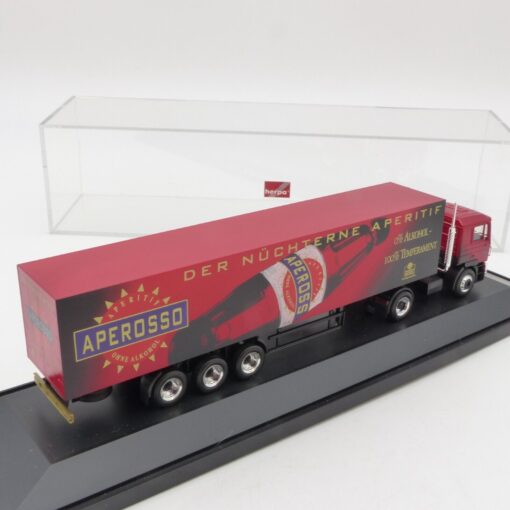Herpa 1:87 185691 MAN F2000 Sattelzug APEROSSO in PC Box EX4105 – Bild 3