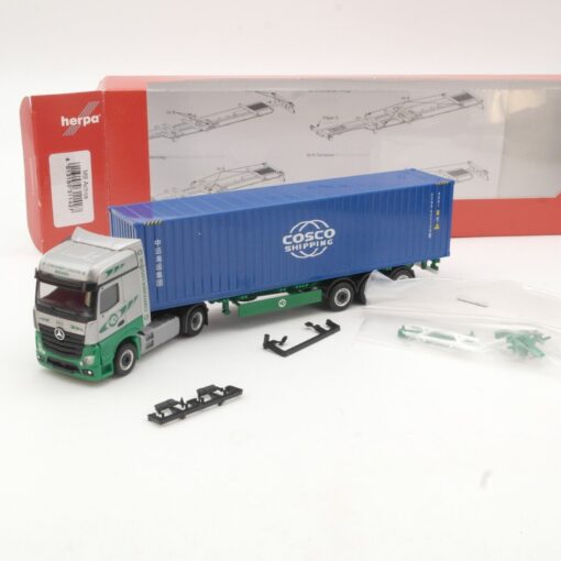 Herpa 1:87 311427 MB Actros Container-Sattelzug Cosco Shipping in OVP QR7542