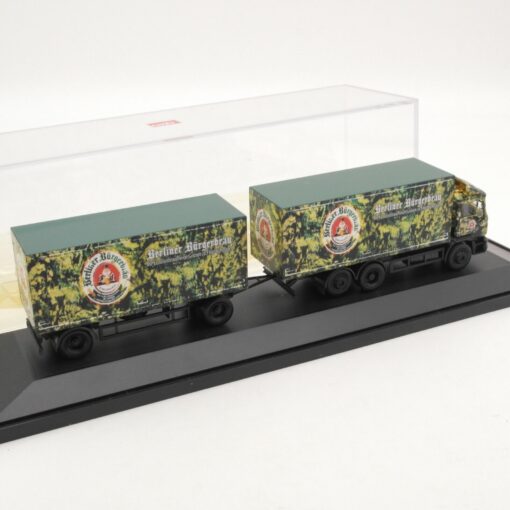 Herpa 1:87 MAN F90 Hängerzug Berliner Bürgerbräu In PC Box RI1355 – Bild 3