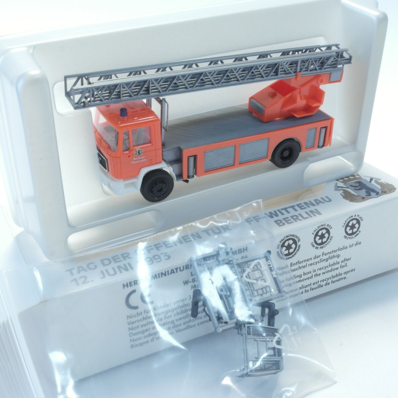 Herpa 1:87 MAN FF-Wittenau BerlinTag der öffenen Tür 12.6.1993 in OVP RT232