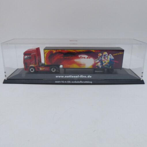 Herpa 1:87 MAN TG-A XXL Jumbokoffersattelzug www.national-fire.de PC-Box EA6687 – Bild 6
