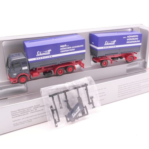 Herpa 1:87 MB 162 Hängerzug Schmidt Spedition neuwertig in OVP RT6055