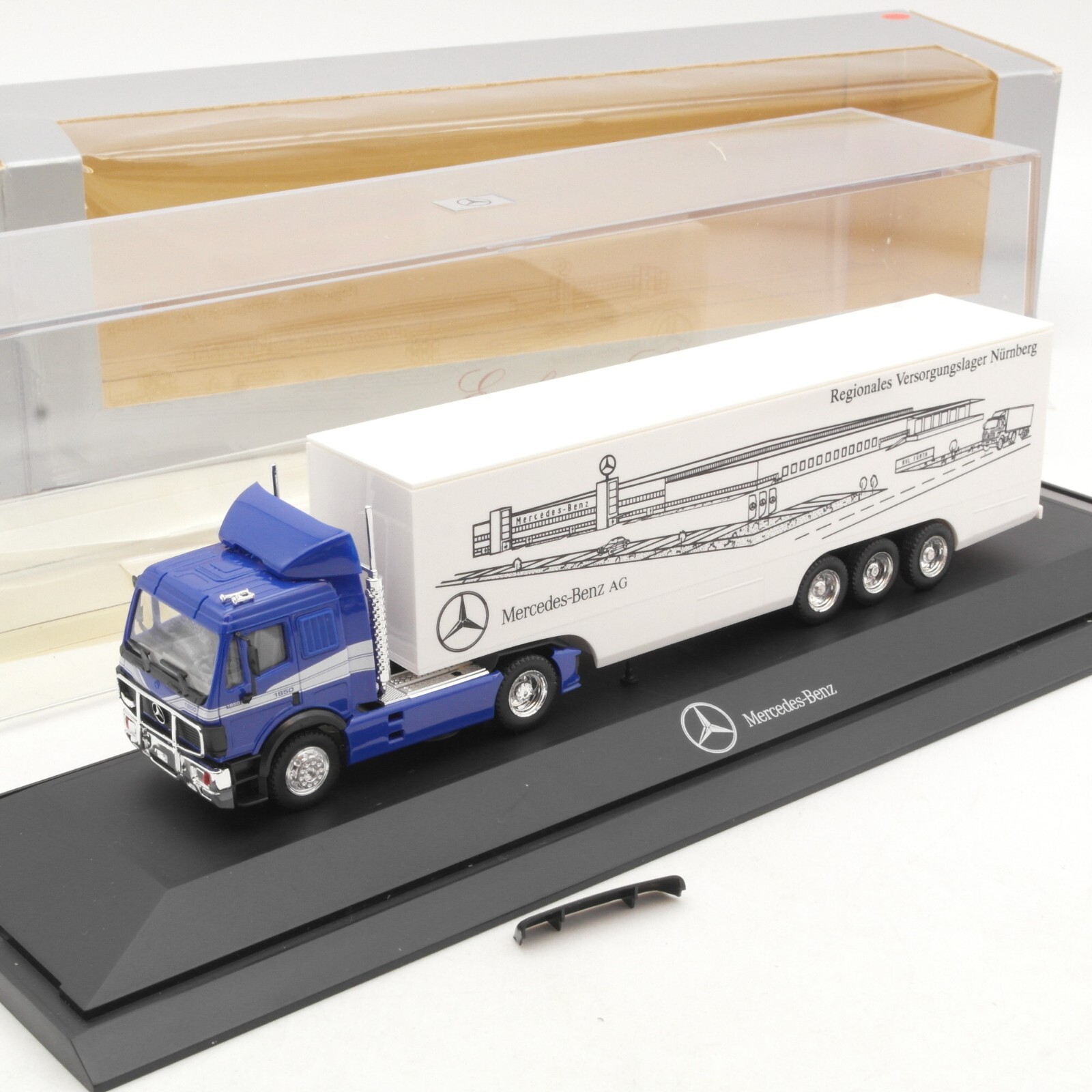 Herpa 1:87 MB 1850 Sattelzug Versorgungslager Nürnberg limitiert in OVP RA8125